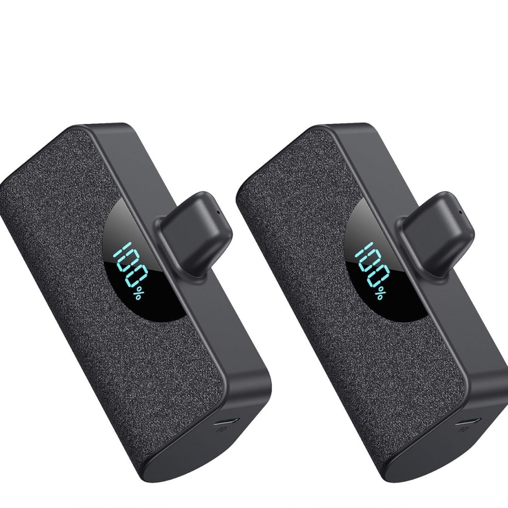 [2 Pack] Small Portable Charger 5200mAh for iPhone,Ultra Compact PD Fast Chargi